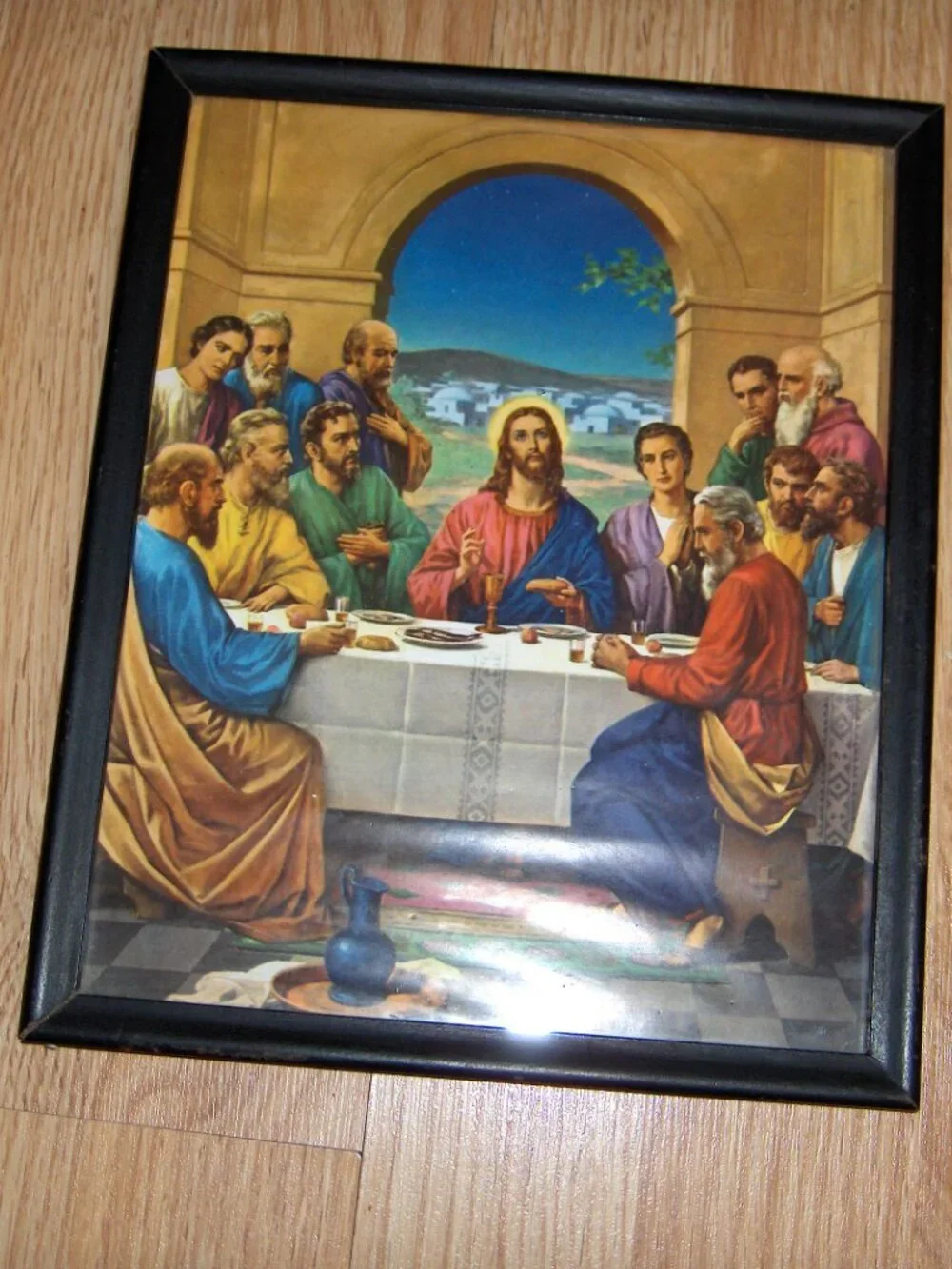 Vintage Last Supper, Framed Print